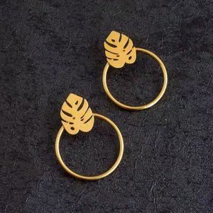 Madewell Palmleaf Hoop Earrings